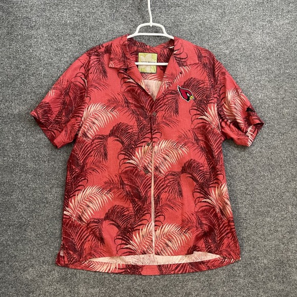 Tommy Bahama Other - Tommy Bahama Football Silk Hawaiian Shirt Mens M Arizona Cardinals Button Up